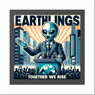 Earthlings Collection - Together We Rise Posters and Art